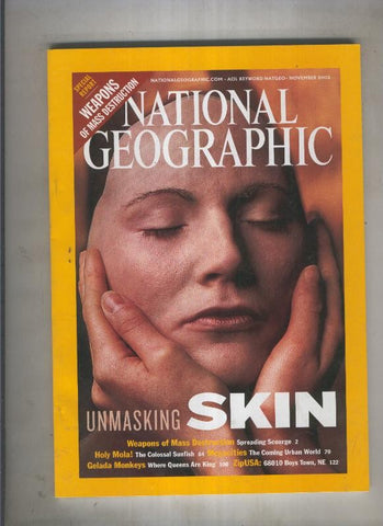 National geographic 2002 november: Unmassking skin