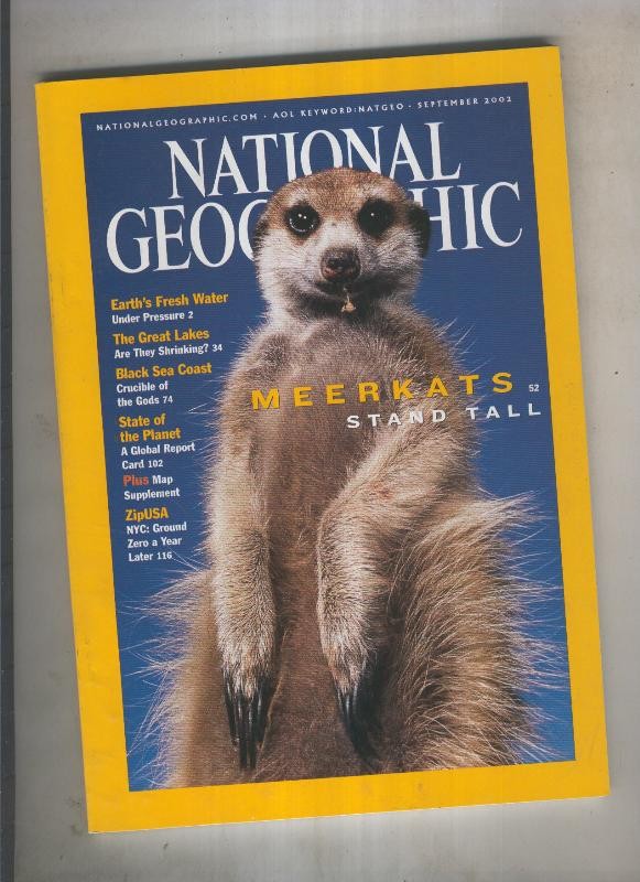 National geographic 2002 september:Meerkats stand tall