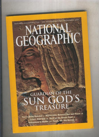 National geographic 2003 november Guardian of the sun gods treasure