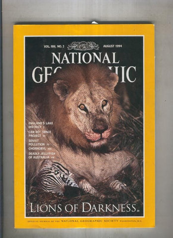 National geographic 1994 august: lions of darkness