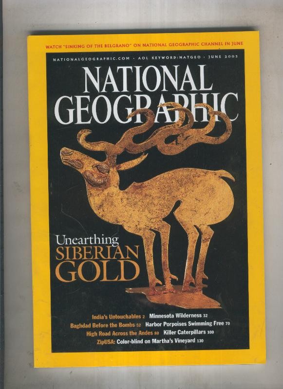 National geographic 2003 june: Unearthing siberian gold 