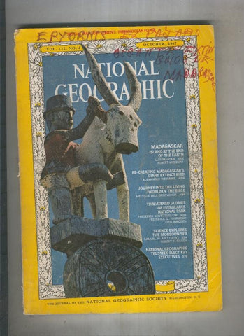 National geographic 1967 october: Madasgascar island at the end of the earth