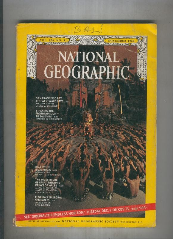 National geographic 1969 november