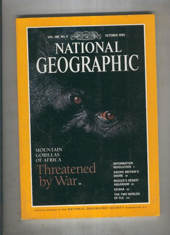 National geographic 1995 october: Mountain gorillas of africa threatened by war 