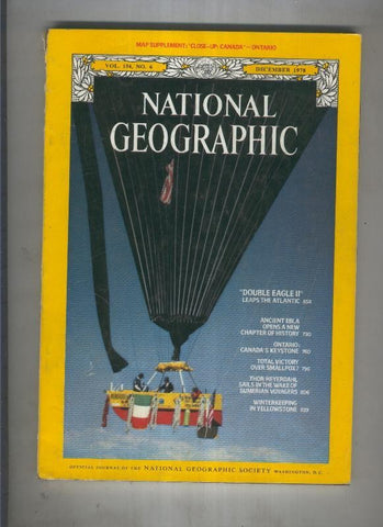 National geographic 1978 december: Double eagle ii leaps the  