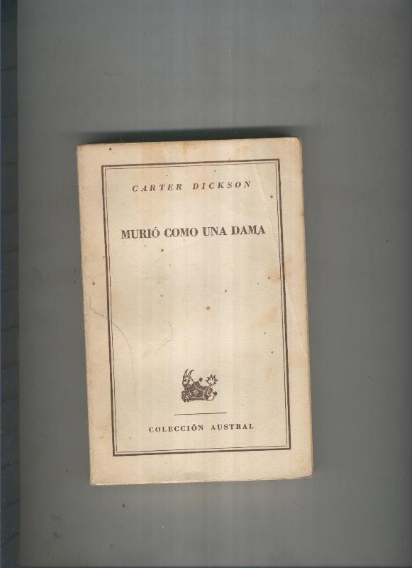 Murio como una dama