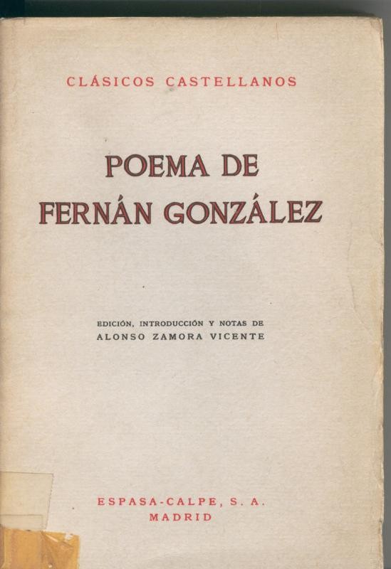 Poema de Fernan Gonzalez
