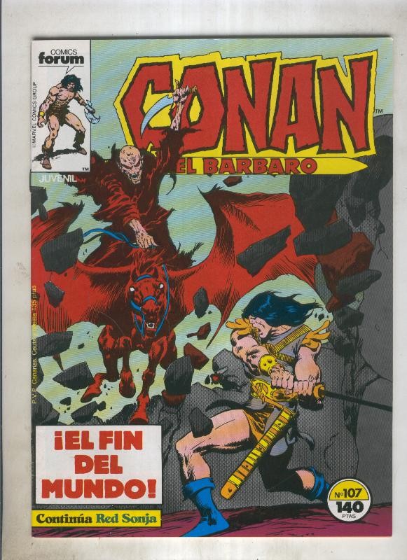 Conan el Barbaro primera edicion numero 107 (numerado 3 en trasera)