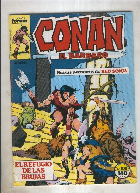 Conan el Barbaro primera edicion numero 108 (numerado 2 en trasera)