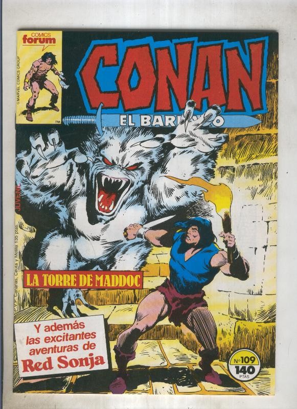 Conan el Barbaro primera edicion numero 109 (numerado 3 en trasera)