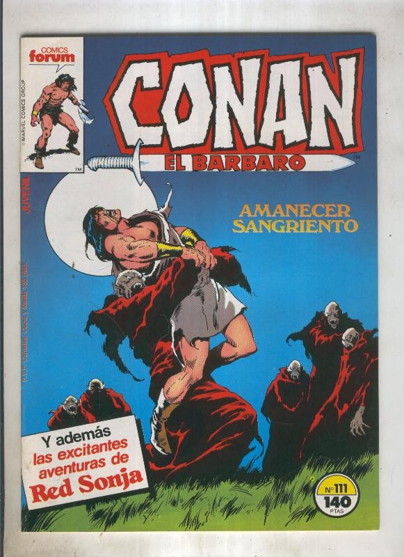Conan el Barbaro primera edicion numero 111 (numerado 1 en trasera)