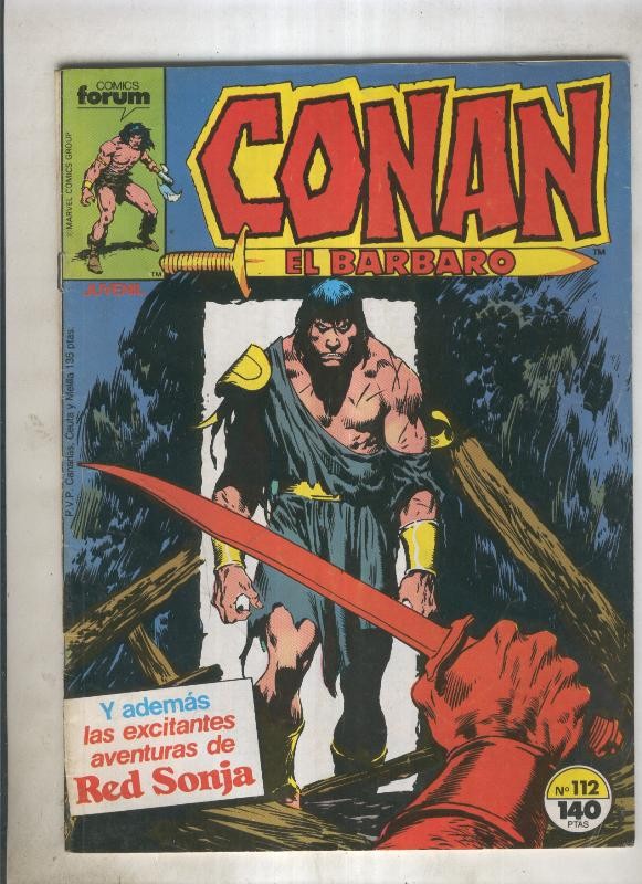 Conan el Barbaro primera edicion numero 112 (numerado 3 en trasera)