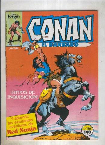 Conan el Barbaro primera edicion numero 116 (numerado 7 en trasera)