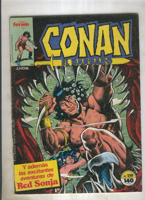 Conan el Barbaro primera edicion numero 119 (numerado 1 en trasera)