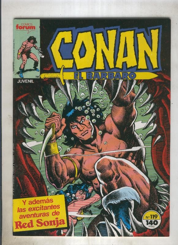 Conan el Barbaro primera edicion numero 119 (numerado 3 en trasera)