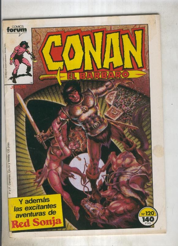 Conan el Barbaro primera edicion numero 120 (numerado 3 en trasera)