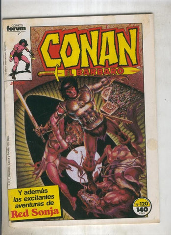 Conan el Barbaro primera edicion numero 120 (numerado 3 en trasera)