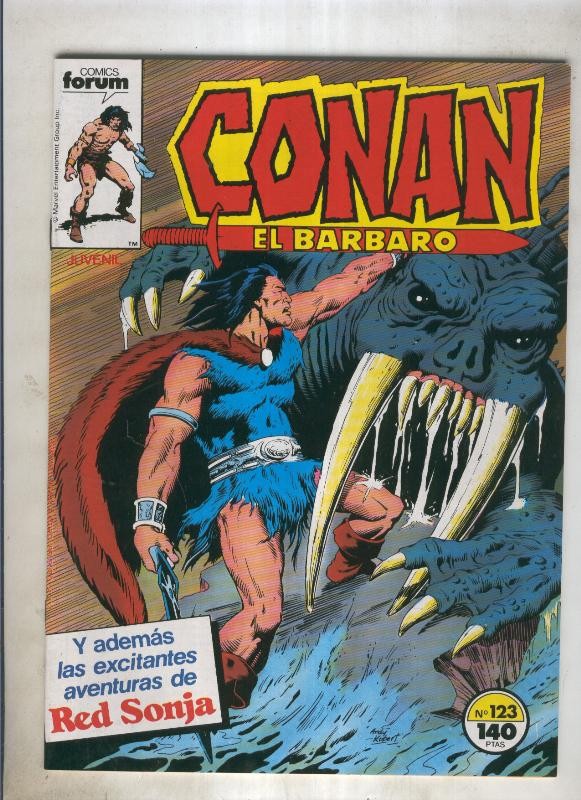 Conan el Barbaro primera edicion numero 123 (numerado 4 en trasera)