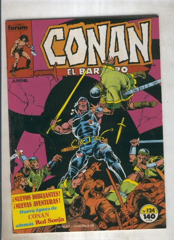 Conan el Barbaro primera edicion numero 124 (numerado 1 en trasera)