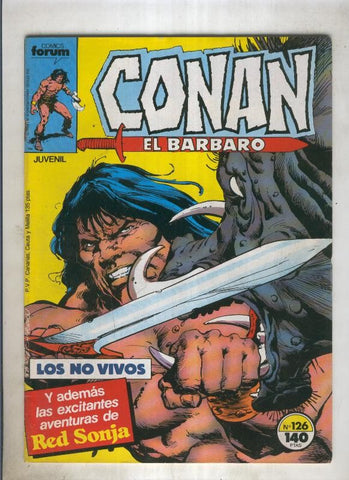 Conan el Barbaro primera edicion numero 126 (numerado 1 en trasera)