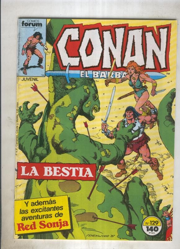 Conan el Barbaro primera edicion numero 129 (numerado 2 en trasera)