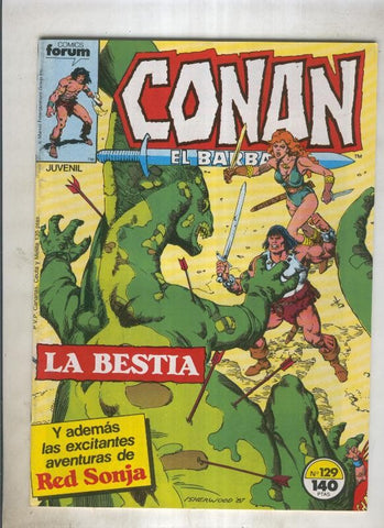 Conan el Barbaro primera edicion numero 129 (numerado 2 en trasera)