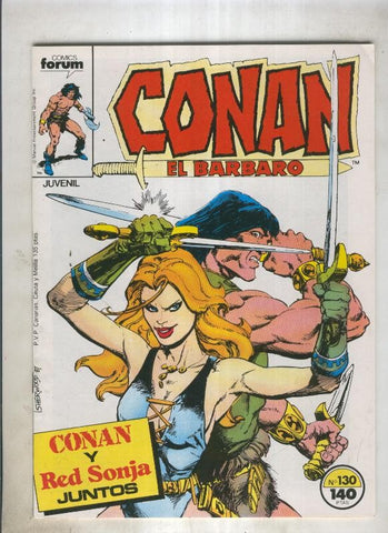 Conan el Barbaro primera edicion numero 130 (numerado 1 en trasera)
