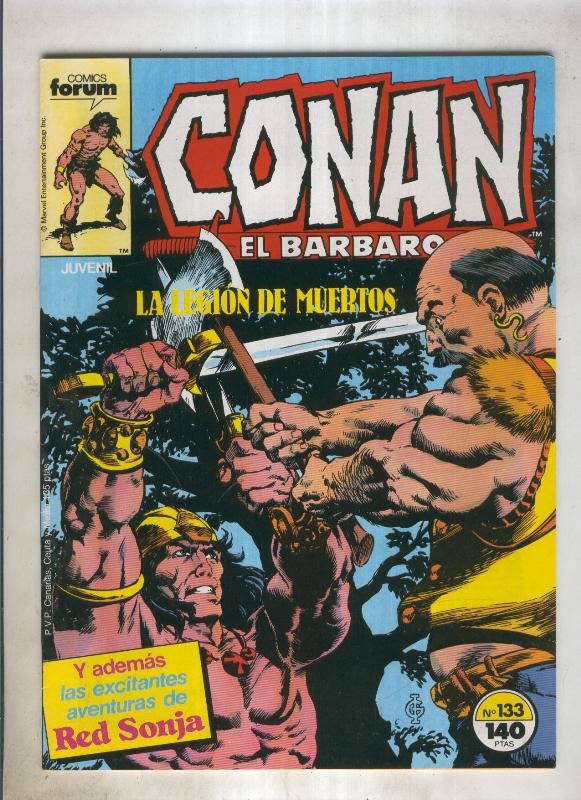 Conan el Barbaro primera edicion numero 133 (numerado 2 en trasera)