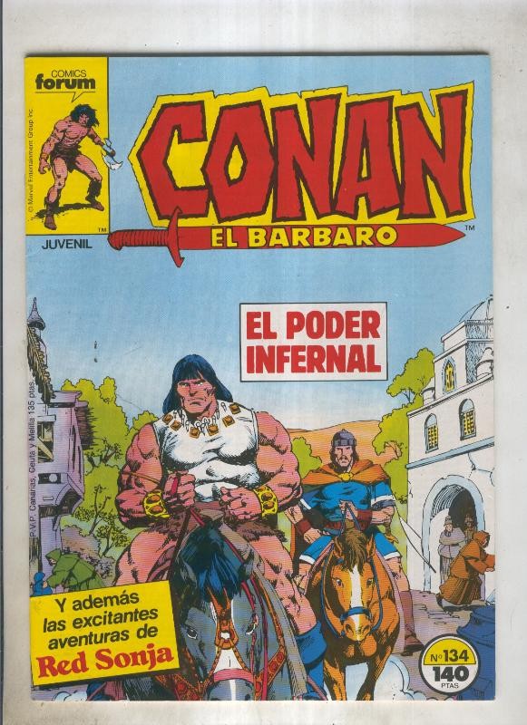 Conan el Barbaro primera edicion numero 134 (numerado 3 en trasera)