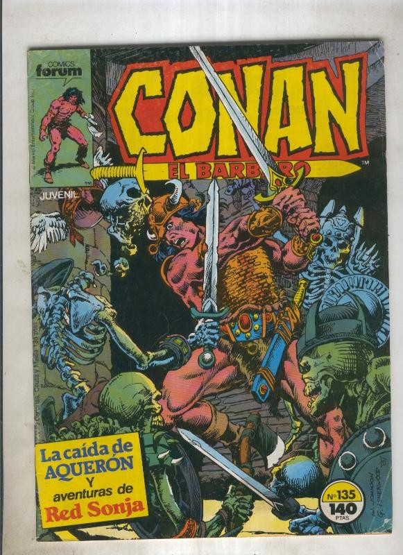 Conan el Barbaro primera edicion numero 135 (numerado 3 en trasera)