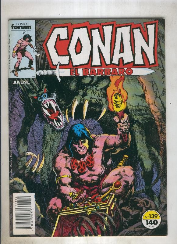 Conan el Barbaro primera edicion numero 139 (numerado 1 en trasera)