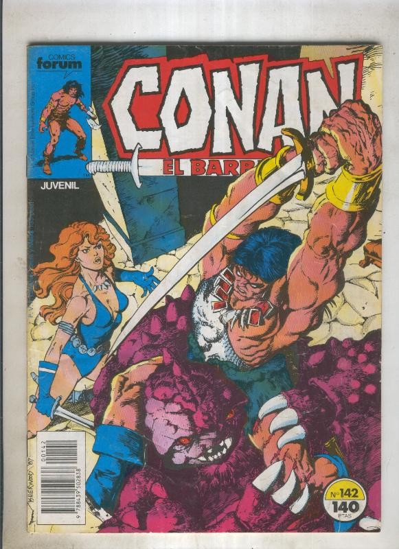 Conan el Barbaro primera edicion numero 142 (numerado 3 en trasera)