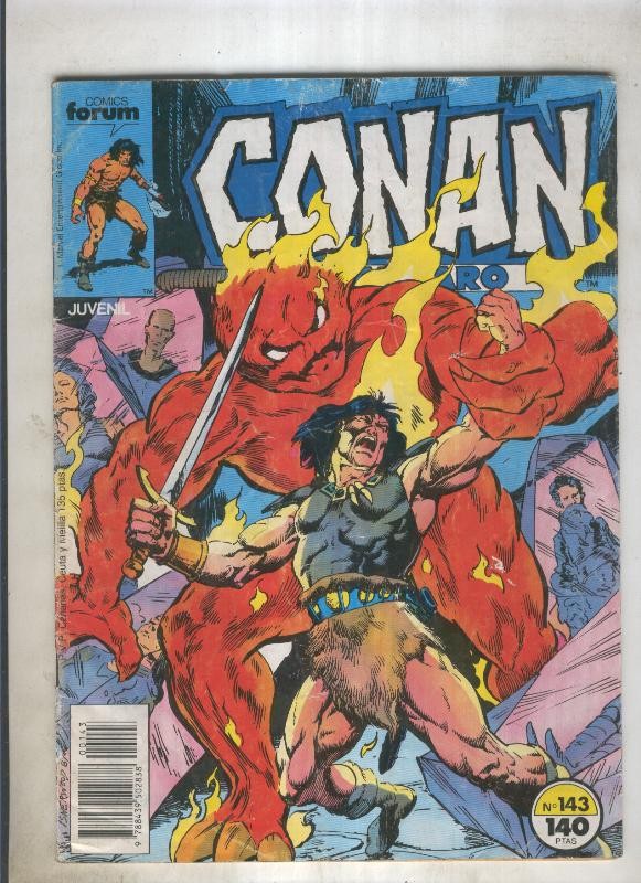 Conan el Barbaro primera edicion numero 143 (numerado 3 en trasera)