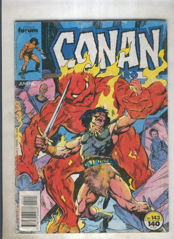 Conan el Barbaro primera edicion numero 143 (numerado 3 en trasera)