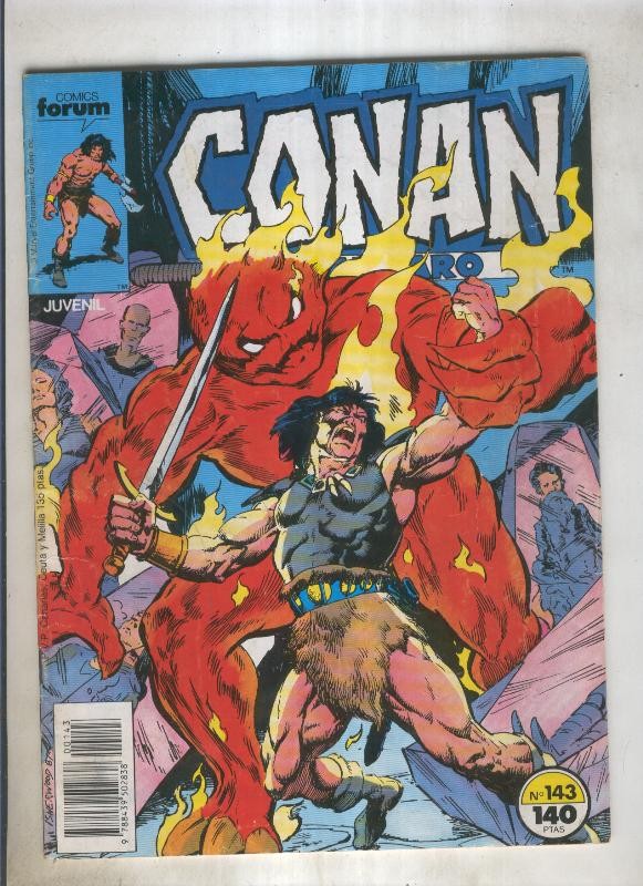 Conan el Barbaro primera edicion numero 143 (numerado 4 en trasera)