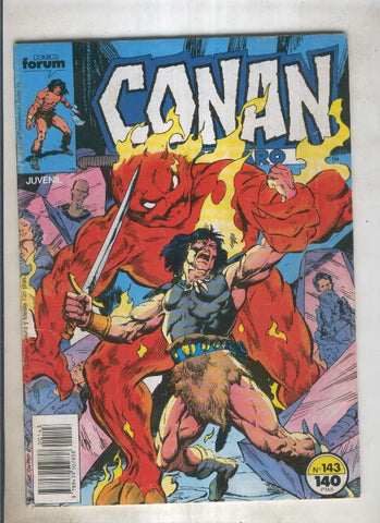 Conan el Barbaro primera edicion numero 143 (numerado 4 en trasera)
