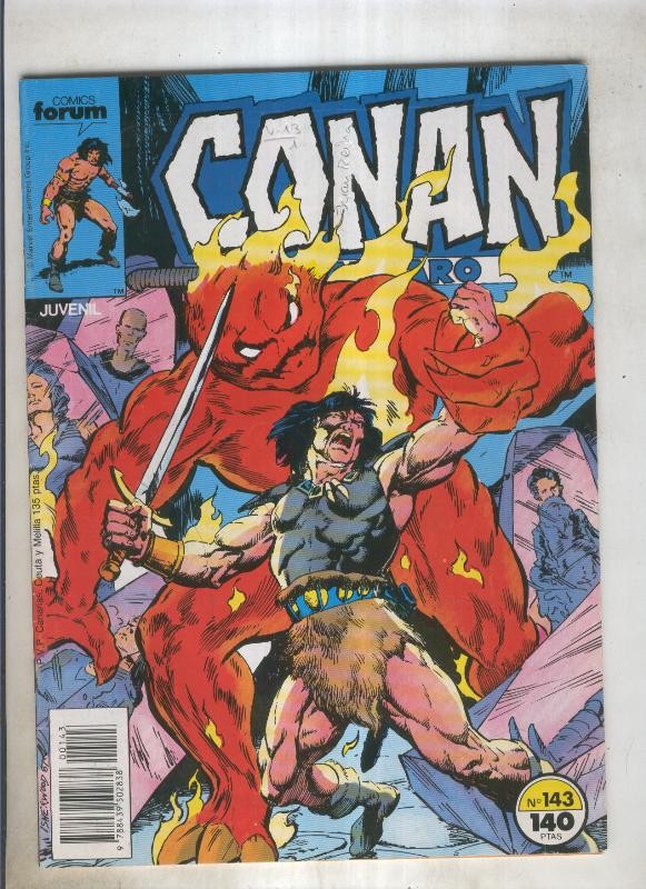 Conan el Barbaro primera edicion numero 143 (numerado 5 en trasera)