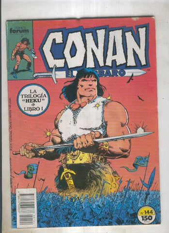 Conan el Barbaro primera edicion numero 144 (numerado 2 en trasera)