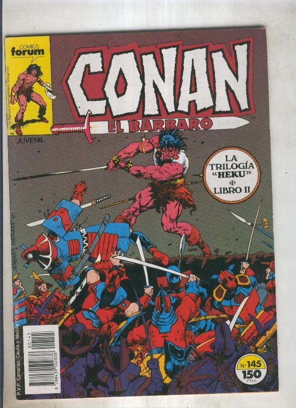 Conan el Barbaro primera edicion numero 145 (numerado 3 en trasera)