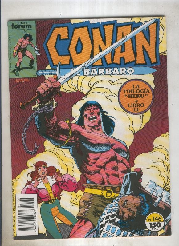 Conan el Barbaro primera edicion numero 146 (numerado 1 en trasera)