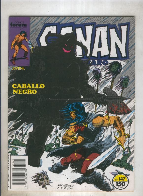 Conan el Barbaro primera edicion numero 147 (numerado 7 en trasera)