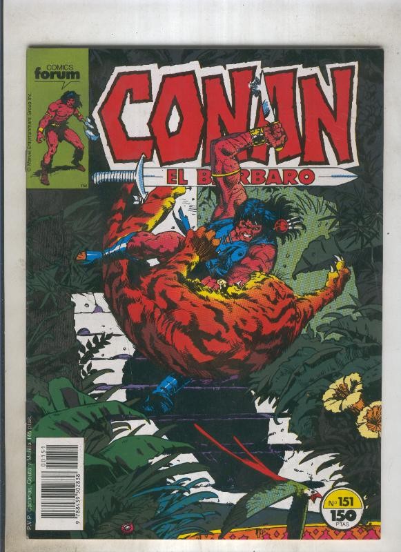 Conan el Barbaro primera edicion numero 151 (numerado 1 en trasera)