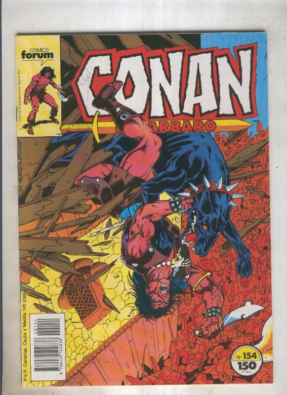 Conan el Barbaro primera edicion numero 154 (numerado 3 en trasera)