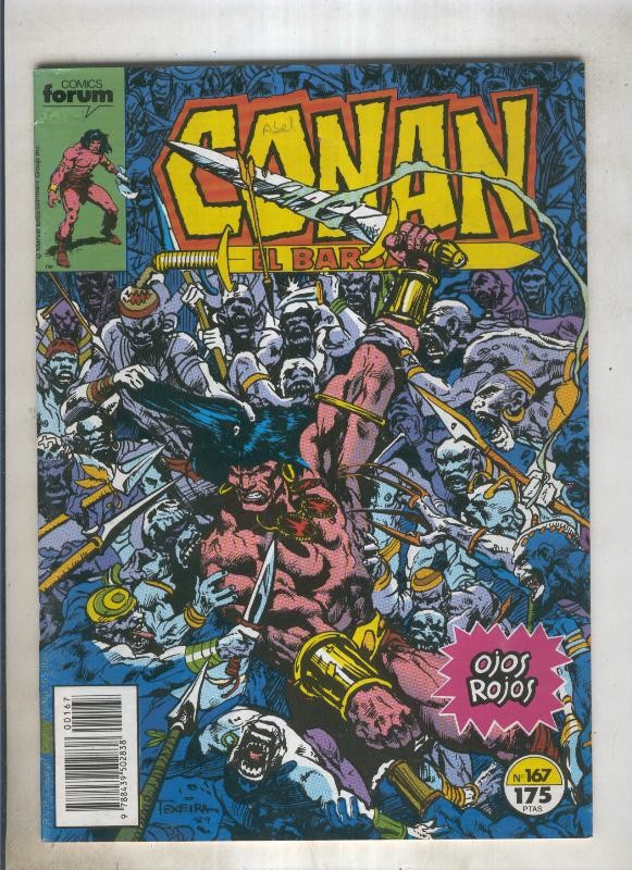 Conan el Barbaro primera edicion numero 167 (numerado 1 en trasera)