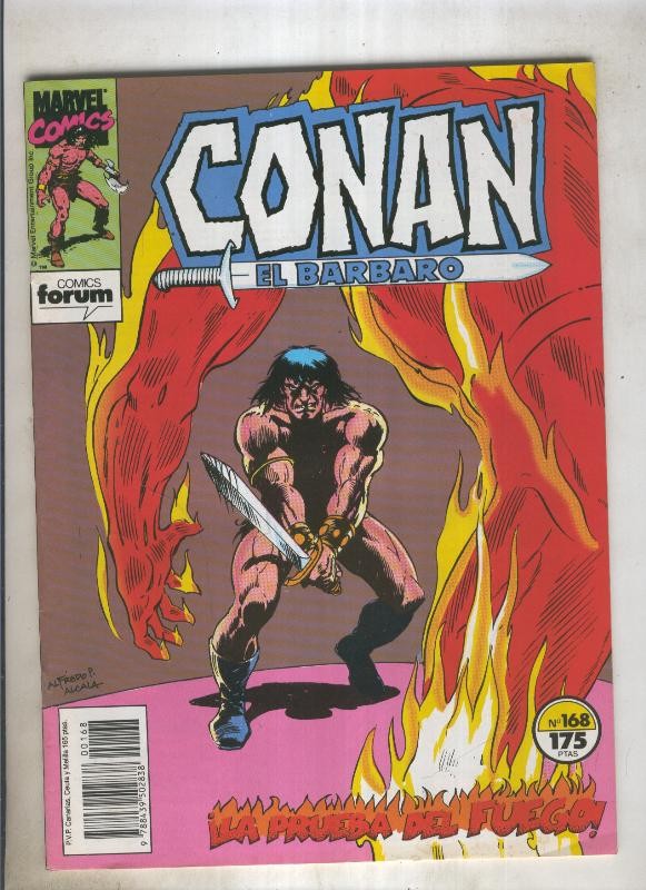 Conan el Barbaro primera edicion numero 168 (numerado 1 en trasera)