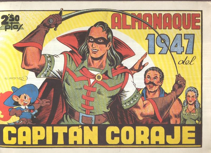 El Capitan Coraje almanaque 1947