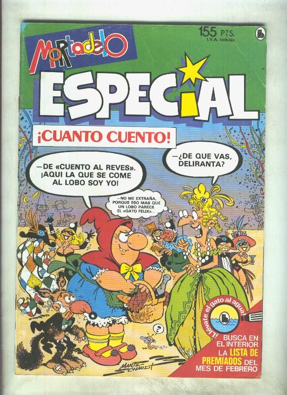 Mortadelo Especial numero 206: Cuanto cuento (numerado 01 en trasera)