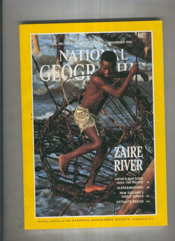 National geographic 1991 november: Zaire river