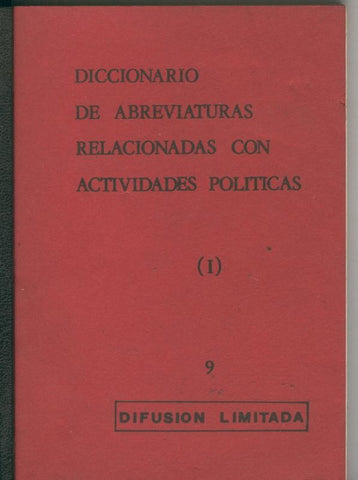 Diccionario de abreviaturas relacionadas con actividades politicas