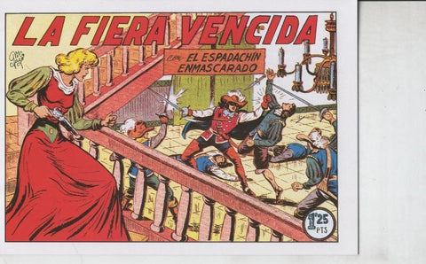 El Espadachin Enmascarado facsimil numero 026: La fiera vencida